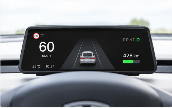 Tesla 9.6 吋二代儀表螢幕 安裝示意