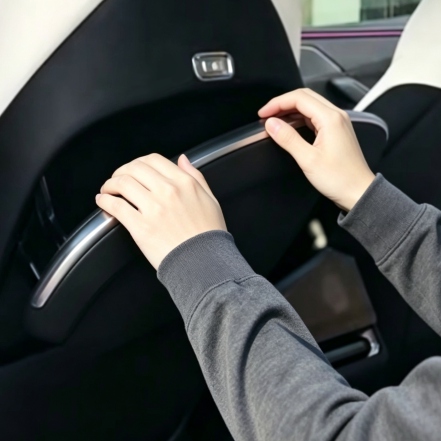 Tesla 手動椅背餐桌手動操作