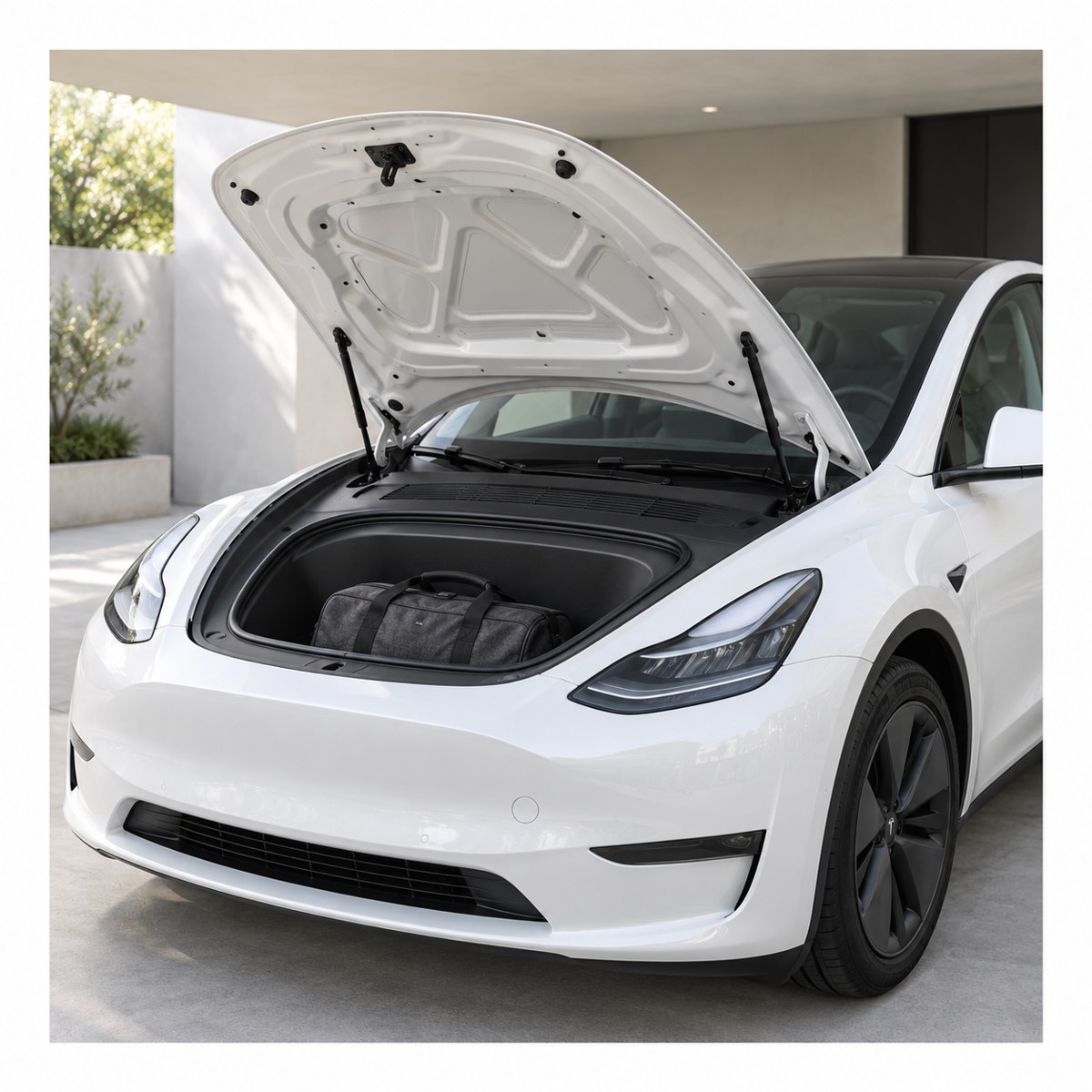 Model Y 前廂開啟情境示意