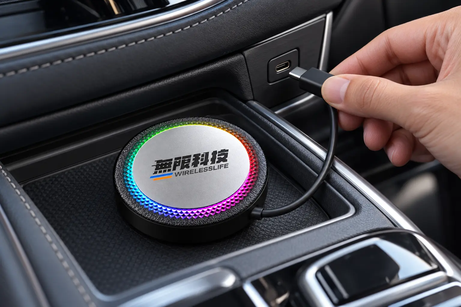 Z8 PLUS-H 透過 Type-C 接頭連接原車 USB 介面